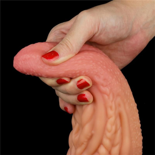Фаллоимитатор Dual-Layered Silicone Tongue 10", 25 см
